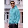 imageCOOFANDY Mens Hoodies Sweatshirts Long Sleeve Fashion Waffle Knit Pullover Hoodie with PocketSky Blue