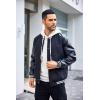 imageCOOFANDY Mens Hoodies Sweatshirts Long Sleeve Fashion Waffle Knit Pullover Hoodie with PocketWhite