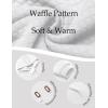 imageCOOFANDY Mens Hoodies Sweatshirts Long Sleeve Fashion Waffle Knit Pullover Hoodie with PocketWhite