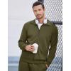 imageCOOFANDY Mens Tracksuits Casual Sweatsuit 2 Piece Full Zip Athletic Jogging Suit Sets Sport Sweat SuitArmy Green