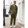 imageCOOFANDY Mens Tracksuits Casual Sweatsuit 2 Piece Full Zip Athletic Jogging Suit Sets Sport Sweat SuitArmy Green