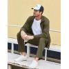 imageCOOFANDY Mens Tracksuits Casual Sweatsuit 2 Piece Full Zip Athletic Jogging Suit Sets Sport Sweat SuitArmy Green