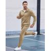 imageCOOFANDY Mens Tracksuits Casual Sweatsuit 2 Piece Full Zip Athletic Jogging Suit Sets Sport Sweat SuitKhaki