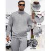 imageCOOFANDY Mens Tracksuits Casual Sweatsuit 2 Piece Full Zip Athletic Jogging Suit Sets Sport Sweat SuitLight Grey