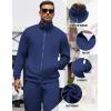 imageCOOFANDY Mens Tracksuits Casual Sweatsuit 2 Piece Full Zip Athletic Jogging Suit Sets Sport Sweat SuitNavy