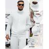 imageCOOFANDY Mens Tracksuits Casual Sweatsuit 2 Piece Full Zip Athletic Jogging Suit Sets Sport Sweat SuitWhite