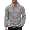 imageCOOFANDY Mens Hoodies Sweatshirts Long Sleeve Fashion Waffle Knit Pullover Hoodie with PocketGrey