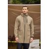 imageCOOFANDY Mens Long Raincoat Ligtweight Rain Jacket Waterproof Outdoor Jackets with HoodKhaki