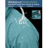 imageCOOFANDY Mens Long Raincoat Ligtweight Rain Jacket Waterproof Outdoor Jackets with HoodRoyal Blue