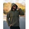 imageCOOFANDY Mens Rain Jacket Waterproof with Hood Packable Rain Coat Lightweight Windbreaker for Hiking Golf OutdoorArmy Green