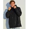 imageCOOFANDY Mens Rain Jacket Waterproof with Hood Packable Rain Coat Lightweight Windbreaker for Hiking Golf OutdoorBlack