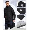 imageCOOFANDY Mens Rain Jacket Waterproof with Hood Packable Rain Coat Lightweight Windbreaker for Hiking Golf OutdoorBlack