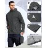 imageCOOFANDY Mens Rain Jacket Waterproof with Hood Packable Rain Coat Lightweight Windbreaker for Hiking Golf OutdoorDark Grey