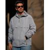 imageCOOFANDY Mens Rain Jacket Waterproof with Hood Packable Rain Coat Lightweight Windbreaker for Hiking Golf OutdoorLight Grey