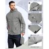 imageCOOFANDY Mens Rain Jacket Waterproof with Hood Packable Rain Coat Lightweight Windbreaker for Hiking Golf OutdoorLight Grey