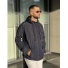 imageCOOFANDY Mens Rain Jacket Waterproof with Hood Packable Rain Coat Lightweight Windbreaker for Hiking Golf OutdoorNavy Blue