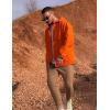 imageCOOFANDY Mens Rain Jacket Waterproof with Hood Packable Rain Coat Lightweight Windbreaker for Hiking Golf OutdoorOrange