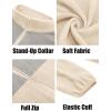 imageCOOFANDY Mens Soft Polar Fleece Jacket Lightweight Full Zip Jackets Casual Outdoor Warm Jackets Coats with PocketsBeigelight Grey