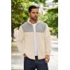 imageCOOFANDY Mens Soft Polar Fleece Jacket Lightweight Full Zip Jackets Casual Outdoor Warm Jackets Coats with PocketsBeigelight Grey