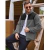 imageCOOFANDY Mens Soft Polar Fleece Jacket Lightweight Full Zip Jackets Casual Outdoor Warm Jackets Coats with PocketsBlackdark Grey