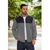 imageCOOFANDY Mens Soft Polar Fleece Jacket Lightweight Full Zip Jackets Casual Outdoor Warm Jackets Coats with PocketsBlackdark Grey