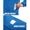 imageCOOFANDY Mens Soft Polar Fleece Jacket Lightweight Full Zip Jackets Casual Outdoor Warm Jackets Coats with PocketsBlue