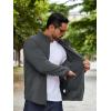 imageCOOFANDY Mens Soft Polar Fleece Jacket Lightweight Full Zip Jackets Casual Outdoor Warm Jackets Coats with PocketsDark Grey