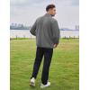 imageCOOFANDY Mens Soft Polar Fleece Jacket Lightweight Full Zip Jackets Casual Outdoor Warm Jackets Coats with PocketsMedium Grey