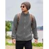 imageCOOFANDY Mens Soft Polar Fleece Jacket Lightweight Full Zip Jackets Casual Outdoor Warm Jackets Coats with PocketsMedium Grey