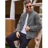 imageCOOFANDY Mens Soft Polar Fleece Jacket Lightweight Full Zip Jackets Casual Outdoor Warm Jackets Coats with PocketsMedium Grey