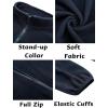imageCOOFANDY Mens Soft Polar Fleece Jacket Lightweight Full Zip Jackets Casual Outdoor Warm Jackets Coats with PocketsNavy Blue