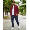 imageCOOFANDY Mens Soft Polar Fleece Jacket Lightweight Full Zip Jackets Casual Outdoor Warm Jackets Coats with PocketsWine Red