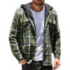 Navy & Army Green Plaid