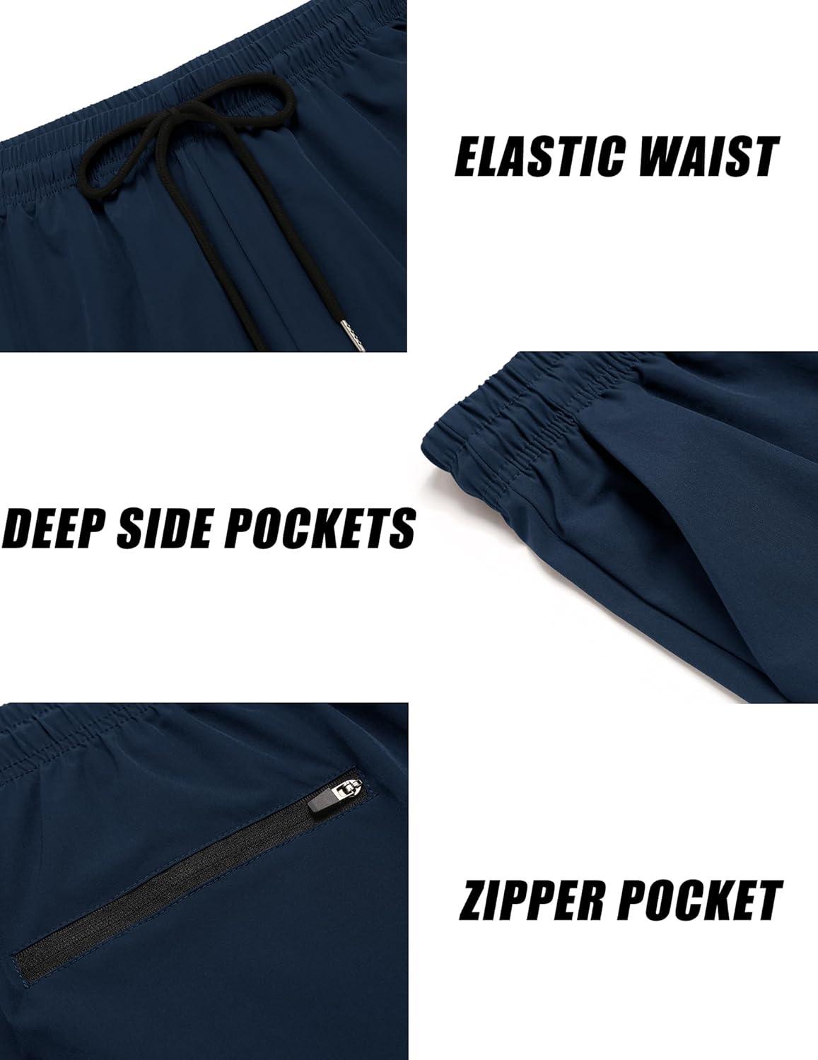 imageCOOFANDY Mens 2 Pack Gym Workout Shorts 7 Inch Lightweight Athletic Shorts Quick Dry Running Shorts with PocketsDark GreyNavy Blue