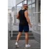 imageCOOFANDY Mens 2 Pack Running Shorts 2 in 1 Workout Shorts Quick Dry Gym Training Athletic Jogger with Phone Pockets2pack Wine Rednavy Blue