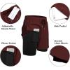 imageCOOFANDY Mens 2 Pack Running Shorts 2 in 1 Workout Shorts Quick Dry Gym Training Athletic Jogger with Phone Pockets2pack Wine Rednavy Blue