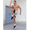 imageCOOFANDY Mens 2 Pack Running Shorts 2 in 1 Workout Shorts Quick Dry Gym Training Athletic Jogger with Phone Pockets2packlight Greynavy Blue