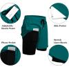 imageCOOFANDY Mens 2 Pack Running Shorts 2 in 1 Workout Shorts Quick Dry Gym Training Athletic Jogger with Phone Pockets2packpeacock Blueblack