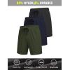 imageCOOFANDY Mens 3 Pack Athletic Running Shorts Gym Workout Short Quick Dry Sports Short with PocketsArmy GreenBlackNavy Blue 1 Pack of 3