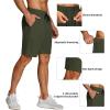 imageCOOFANDY Mens 3 Pack Athletic Running Shorts Gym Workout Short Quick Dry Sports Short with PocketsArmy GreenBlackNavy Blue 1 Pack of 3