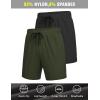 imageCOOFANDY Mens 3 Pack Athletic Running Shorts Gym Workout Short Quick Dry Sports Short with PocketsBlackArmy Green