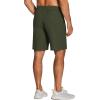 imageCOOFANDY Mens 3 Pack Athletic Running Shorts Gym Workout Short Quick Dry Sports Short with PocketsBlackArmy Green