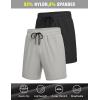 imageCOOFANDY Mens 3 Pack Athletic Running Shorts Gym Workout Short Quick Dry Sports Short with PocketsBlackGrey