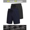 imageCOOFANDY Mens 3 Pack Athletic Running Shorts Gym Workout Short Quick Dry Sports Short with PocketsBlackNavy Blue