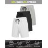 imageCOOFANDY Mens 3 Pack Athletic Running Shorts Gym Workout Short Quick Dry Sports Short with PocketsBlackWhiteGrey 1 Pack of 3