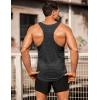 imageCOOFANDY Mens 3 Pack Gym Tank Tops YBack Workout Muscle Tee Training Bodybuilding Fitness Sleeveless T Shirts3 PackblackGreyArmy Green