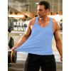 imageCOOFANDY Mens 3 Pack Gym Tank Tops YBack Workout Muscle Tee Training Bodybuilding Fitness Sleeveless T Shirts3 Packlight BlueLight PurpleGrey