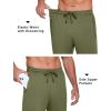 imageCOOFANDY Mens Sweatpants Open Bottom Lightweight Athletic Running Joggers Gym Workout Pants with Zipper PocketsArmy Green