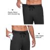 imageCOOFANDY Mens Sweatpants Open Bottom Lightweight Athletic Running Joggers Gym Workout Pants with Zipper PocketsBlack