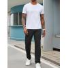 imageCOOFANDY Mens Sweatpants Open Bottom Lightweight Athletic Running Joggers Gym Workout Pants with Zipper PocketsBlack
